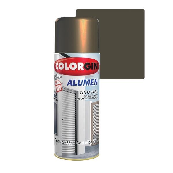 SPRAY BRONZE ESCURO ALUMEN 772 COLORGIN UNIDADE