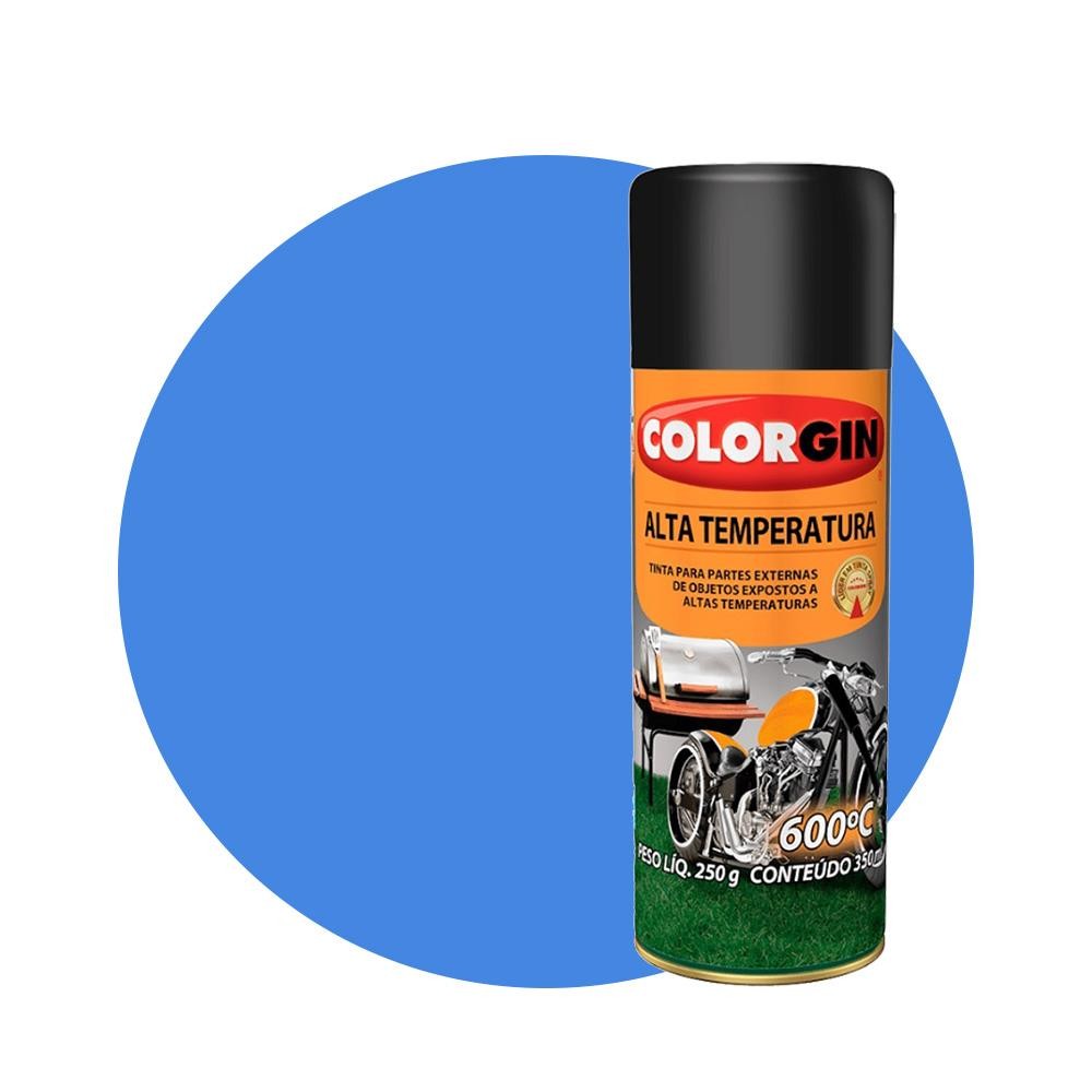 SPRAY AZUL FOSCO ALTA TEMPERATURA 05727 COLORGIN UNIDADE