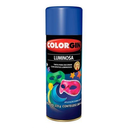 SPRAY AZUL LUMINOSO FOSCO 757  COLORGIN UNIDADE