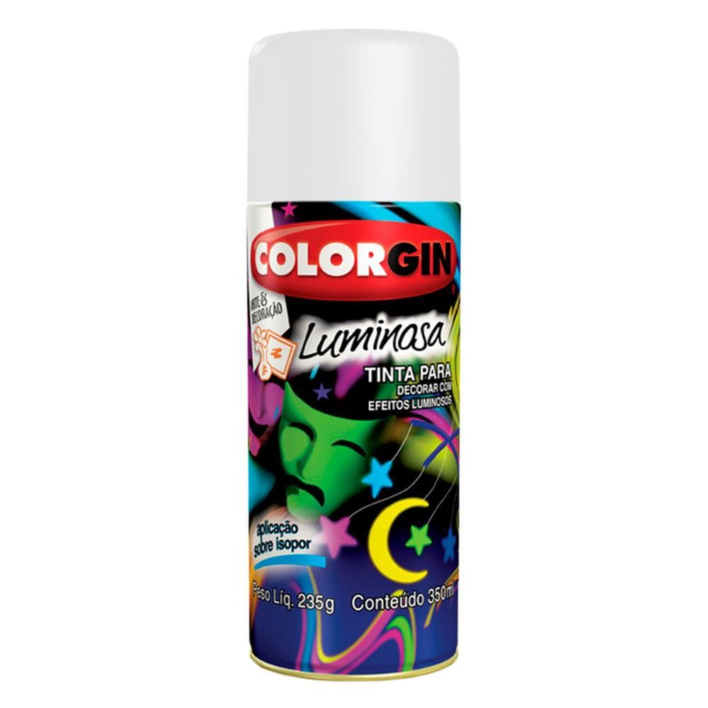 SPRAY FUNDO BRANCO LUMINOSO 572 COLORGIN 190ML UNIDADE