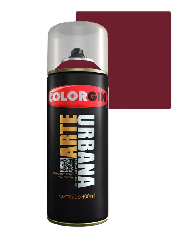 SPRAY VERMELHO AÇAI  ARTE URNANA 921 COLORGIN UNIDADE