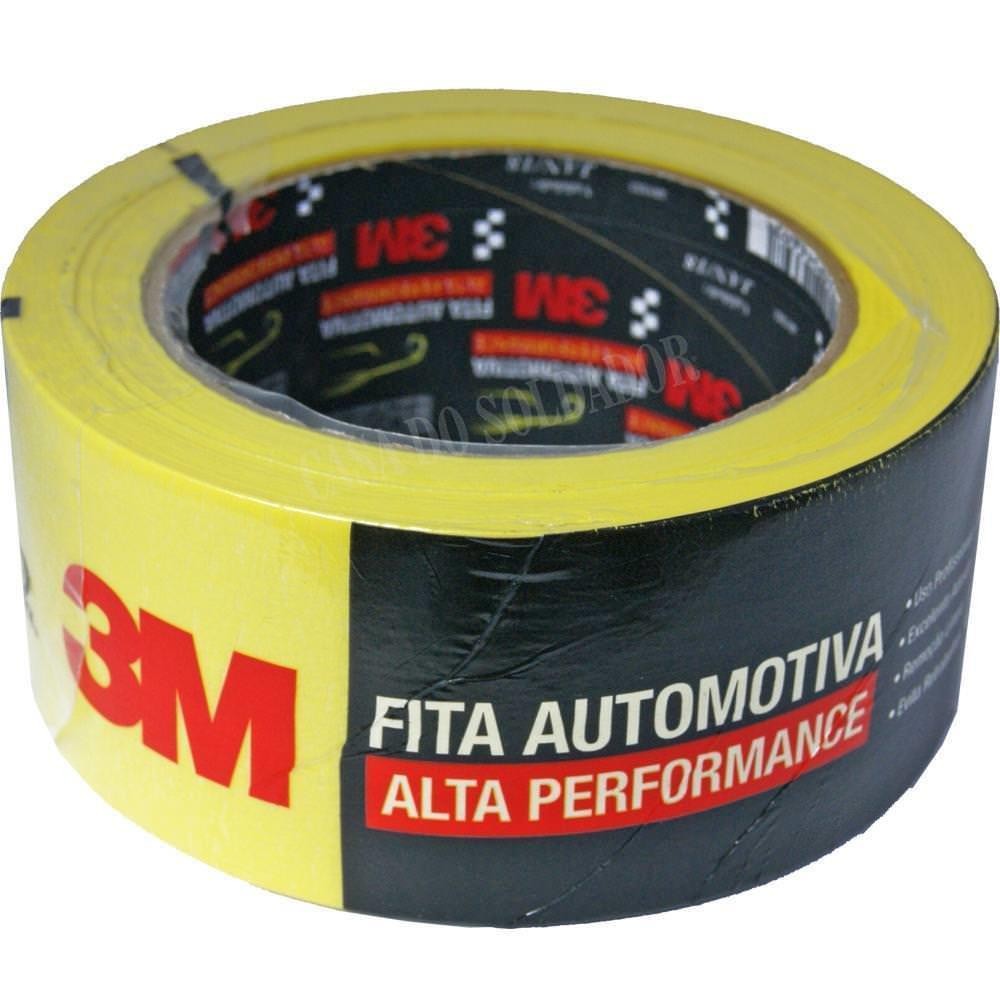 FITA CREPE 48MMX40M AMARELA 3M -  UN