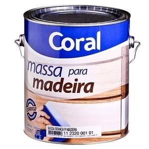 MASSA PARA MADEIRA CORAL - 3.6L