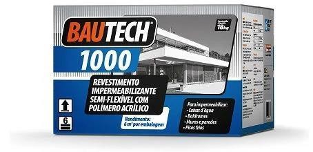 ARGAMASSA IMPERMEABILIZANTE SEMI FLEXÍVEL 1000 - BAUTECH - 18KG