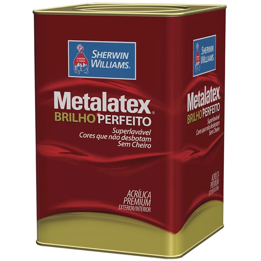 ACÍLICOR BRANCO SEMI BRILHO PERFEITO METALATEX SHERWIN WILLIAMS 18L