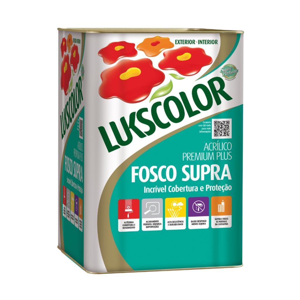 ACRÍLICO BRANCO ACETINADO LUKSCLEAN SEDA LUKSCOLOR   18L