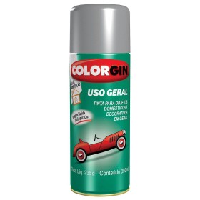SPRAY CINZA PLACA BRILHANTE USO GERAL 55041 COLORGIN UNIDADE