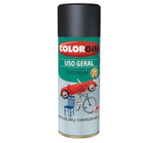 SPRAY PRETO SEMIBRILHO USO GERAL 54021 COLORGIN UNIDADE