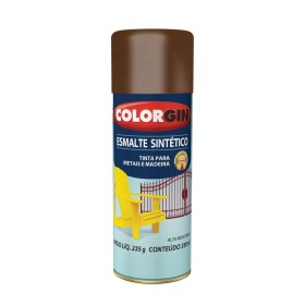 SPRAY TABACO ESMALTE SINTÉTICO  BRILHANTE 752  COLORGIN UNIDADE