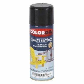 SPRAY PRETO ESMALTE SINTÉTICO BRILHANTE 746 COLORGIN UNIDADE