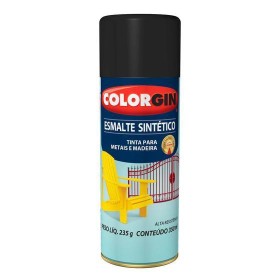 SPRAY PRETO FOSCO ESMALTE SINTÉTICO 748  COLORGIN UNIDADE
