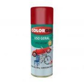 SPRAY VERMELHO LUMINOSO FOSCO 755 COLORGIN UNIDADE