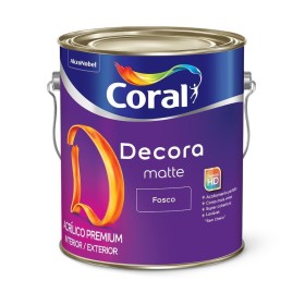 ACRILICO BRANCO FOSCO DECORA CORAL   3.6L