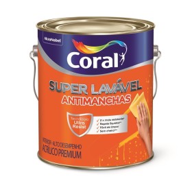 ACRILICO BRANCO SUPER LAVAVEL EGGSHEL CORAL 3.6L