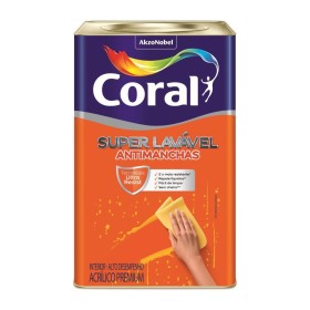 ACRILICO BRANCO SUPER LAVAVEL EGGSHELL CORAL 18L