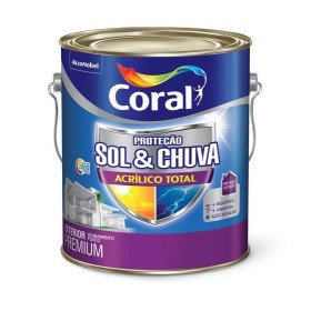 ACRILICO BRANCO FOSCO TOTAL SOL E CHUVA CORAL 3.6L