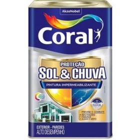 ACRILICO BRANCO FOSCO TOTAL SOL E CHUVA IMPERMEABILIZANTE CORAL 18L