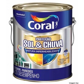 ACRILICO BRANCO FOSCO TOTAL SOL E CHUVA IMPERMEABILIZANTE CORAL  3.6L