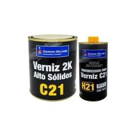 KIT VERNIZ 2K C21 ALTO SOLIDO - 0,9