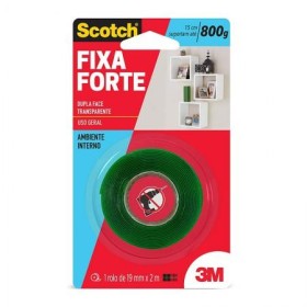FITA DUPLA FACE FIXA FORTE 19MMX2M 3M -  UN