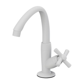 TORNEIRA LAVATORIO CROSS BRANCA 1/2" TIGRE - UN