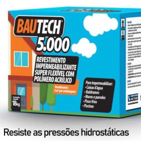 ARGAMASSA IMPERMEABILIZANTE FLEXÍVEL 5000 - BAUTECH - 18KG